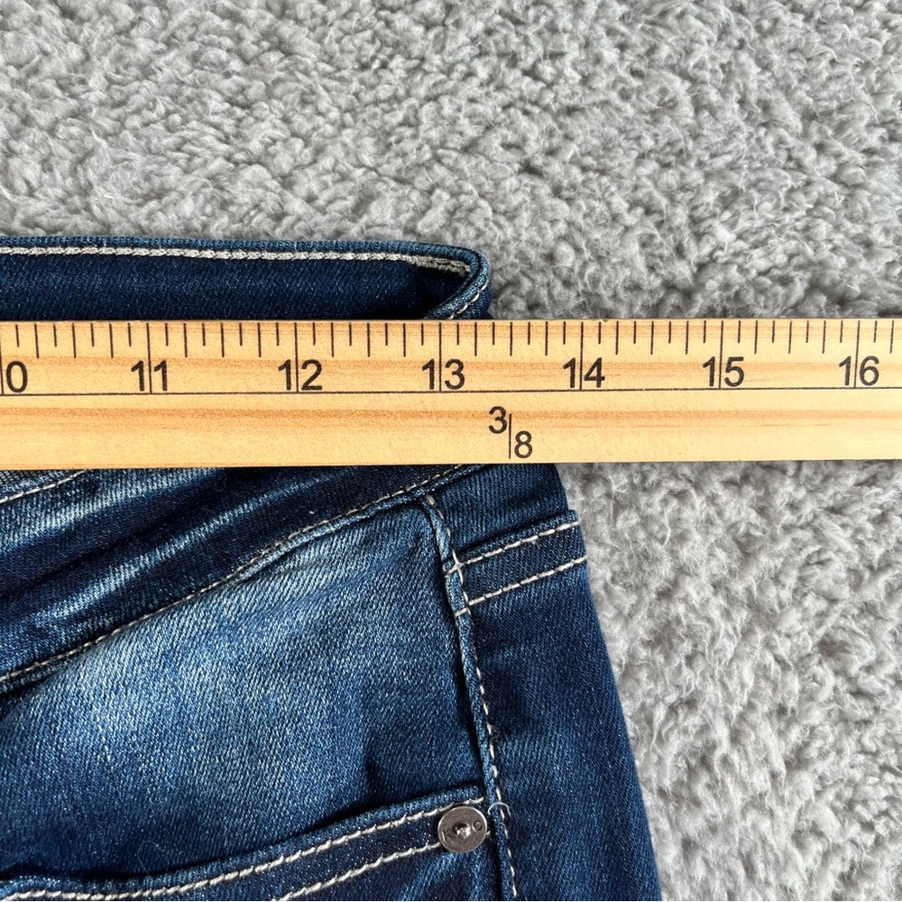 Kancan Women's Dark Wash Mid Rise Blue Skinny Jeans Size 5/26 - Picture 6 of 9